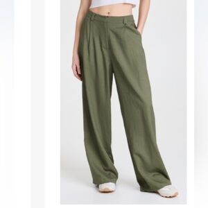 Lioness Wide Leg “La Quinta” Pants in green